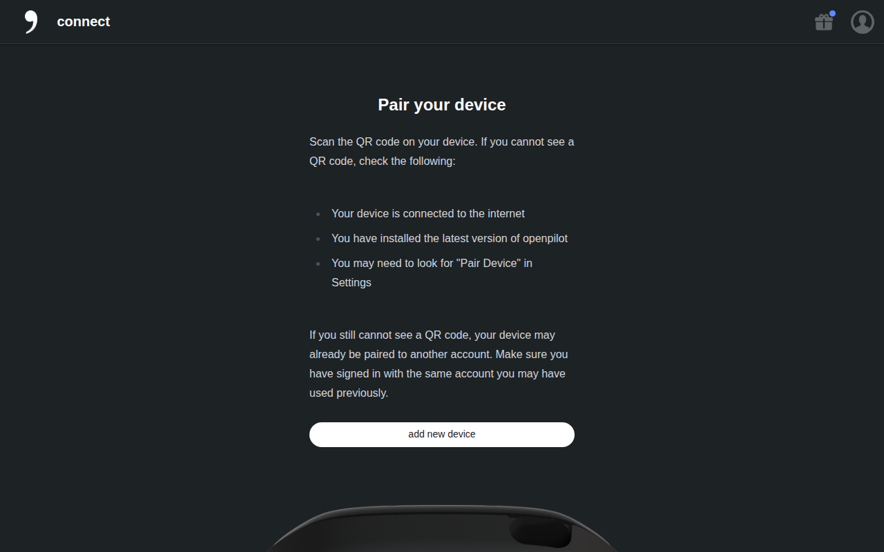 Pair a device desktop